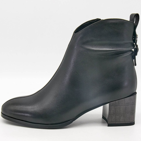 Ботильоны  Bonavi  черный  кожа Z-100146 фото в интернет-магазине | Omadey.ru