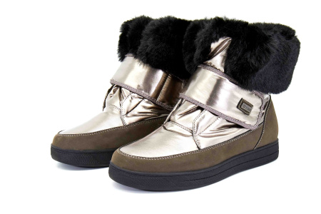 Ботинки  Keddo  серебряный  нубук искусств./нейлон Z-8622 фото в интернет-магазине | Omadey.ru