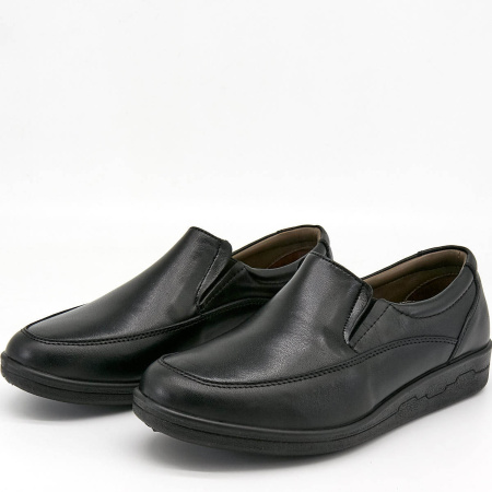 Туфли  Esse  черный  кожа Z-89242 фото в интернет-магазине | Omadey.ru