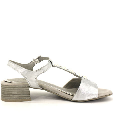 Босоножки  Marco Tozzi  серебряный  кожа F-7904 фото в интернет-магазине | Omadey.ru