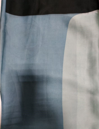 Шарф  LV  синий  шелк c07363-aquaStripes фото в интернет-магазине | Omadey.ru