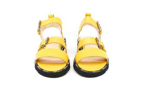 Босоножки  Derem  желтый  кожа F-80228 фото в интернет-магазине | Omadey.ru