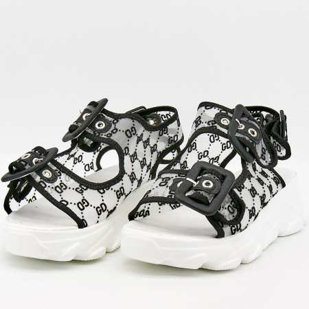 Сандалии  Glam Forever  белый  текстиль F-91141 фото в интернет-магазине | Omadey.ru