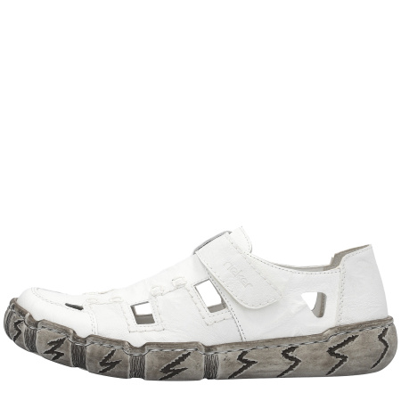 Туфли летние Rieker  белый  кожа/кожа искусств. F-400256 фото в интернет-магазине | Omadey.ru
