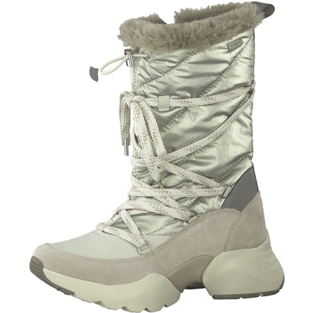 Сапоги  Tamaris  бежевый  текстиль Z-8885 фото в интернет-магазине | Omadey.ru