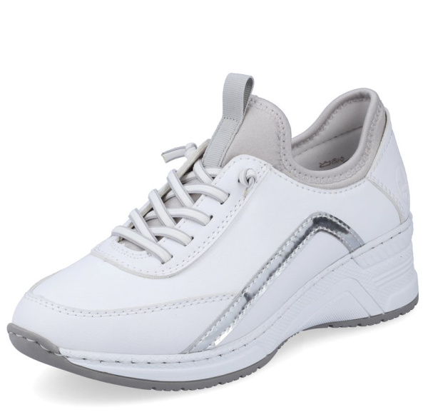Фото Кроссовки  Rieker  белый  кожа/кожа искусств. F-200074