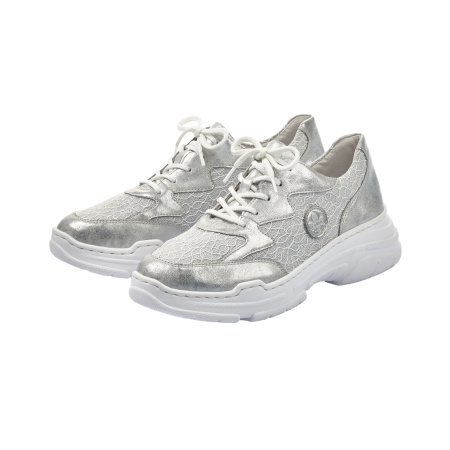 Кроссовки  Rieker  белый  кожа искусств./текстиль F-81043 фото в интернет-магазине | Omadey.ru