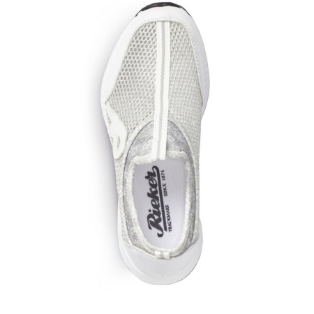Кроссовки  женские Rieker  белый  кожа искусств./текстиль F-80149 фото в интернет-магазине | Omadey.ru