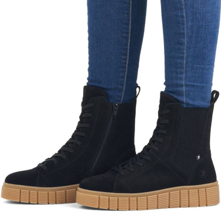 Ботинки  Rieker  черный  кожа/кожа искусств. Z-300148 фото в интернет-магазине | Omadey.ru