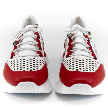 Кроссовки  Derem  белый  кожа F-80225 фото в интернет-магазине | Omadey.ru