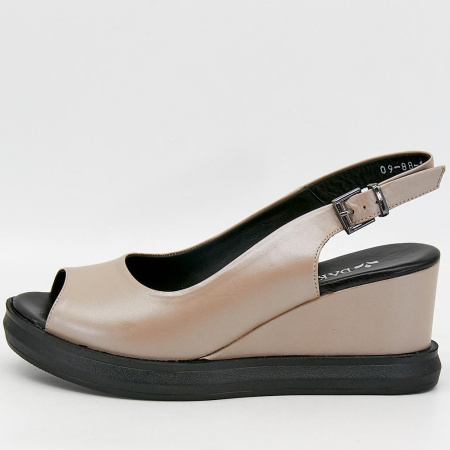 Босоножки  Dakkem  серый  кожа F-90220 фото в интернет-магазине | Omadey.ru