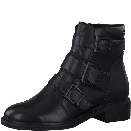 Ботинки  Tamaris  черный  кожа Z-8792 фото в интернет-магазине | Omadey.ru