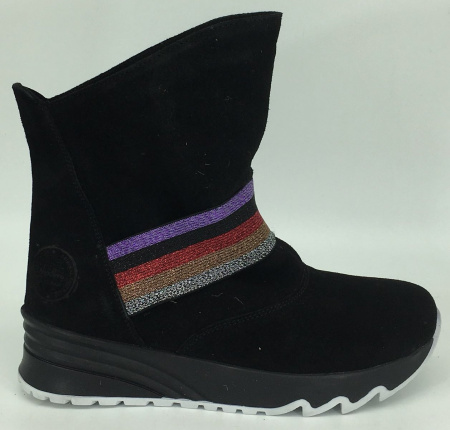 Полусапоги  NexPero  красно-чёрный  кожа Z-8927 фото в интернет-магазине | Omadey.ru