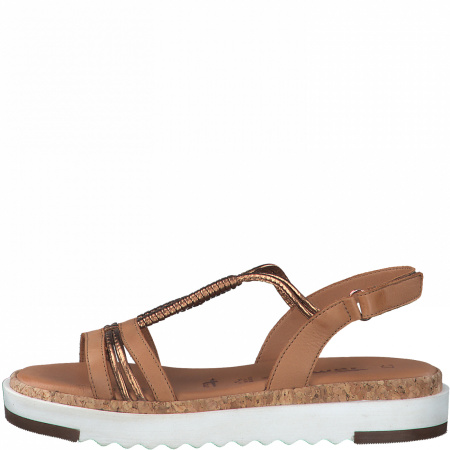 Сандалии  Tamaris  бежевый  кожа F-90807 фото в интернет-магазине | Omadey.ru