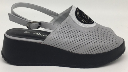 Босоножки  La Binario  белый  кожа F-71033 фото в интернет-магазине | Omadey.ru