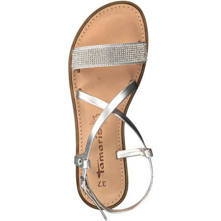 Босоножки  Tamaris  серебряный  кожа F-7694 фото в интернет-магазине | Omadey.ru