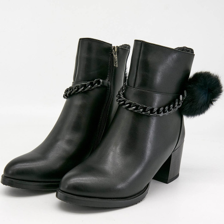 Полусапоги  Betsy  черный  кожа искусств. Z-7368 фото в интернет-магазине | Omadey.ru