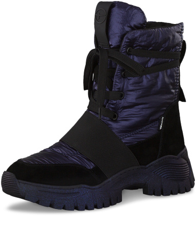 Ботинки  Tamaris  синий  текстиль Z-90287 фото в интернет-магазине | Omadey.ru