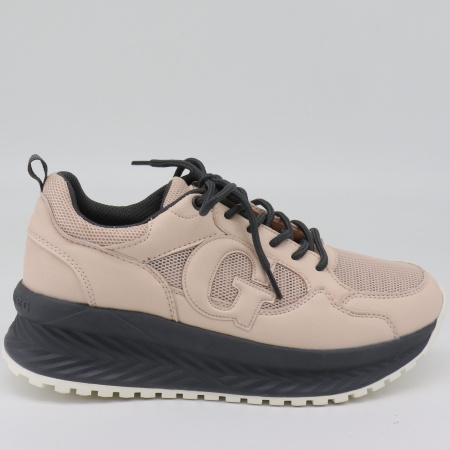 Кроссовки  подростковая Grunberg  персиковый  кожа иск. Микрополитекс/текстиль F-80671 фото в интернет-магазине | Omadey.ru