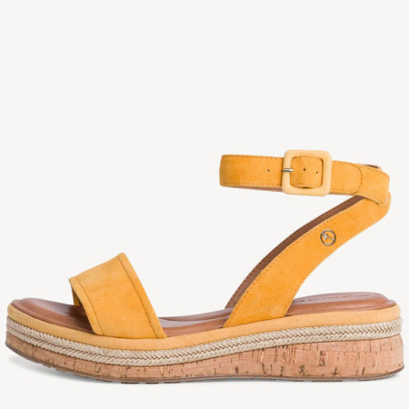 Сандалии  Tamaris  желтый  кожа F-90752 фото в интернет-магазине | Omadey.ru