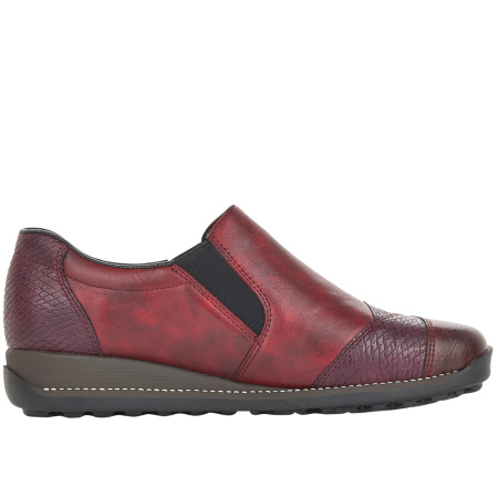 Туфли  Rieker  бордовый  кожа Z-90619 фото в интернет-магазине | Omadey.ru