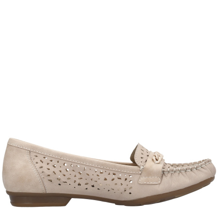 Мокасины  Rieker  бежевый  кожа/кожа искусств. F-400071 фото в интернет-магазине | Omadey.ru
