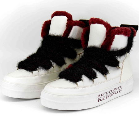 Ботинки  Keddo  белый  кожа искусств. Z-8639 фото в интернет-магазине | Omadey.ru