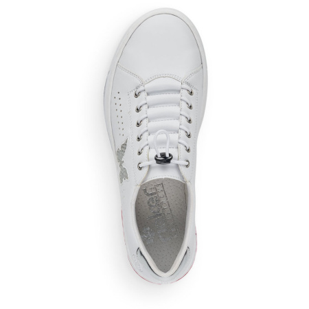 Кеды  женские Rieker  белый  кожа искусств./текстиль F-90168 фото в интернет-магазине | Omadey.ru