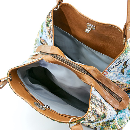 Сумка  Omadey  бежевый  гобелен c11039 фото в интернет-магазине | Omadey.ru