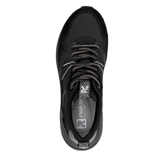 Фото Кроссовки  Rieker-Sport  черный  кожа/кожа искусств. Z-400878 Фото Кроссовки  Rieker-Sport  черный  кожа/кожа искусств. Z-400878