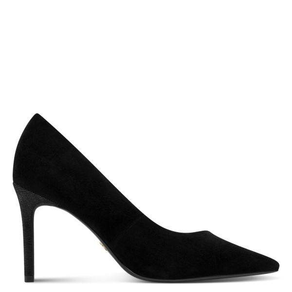 Фото Лодочки  Tamaris  черный  кожа   Z-400934