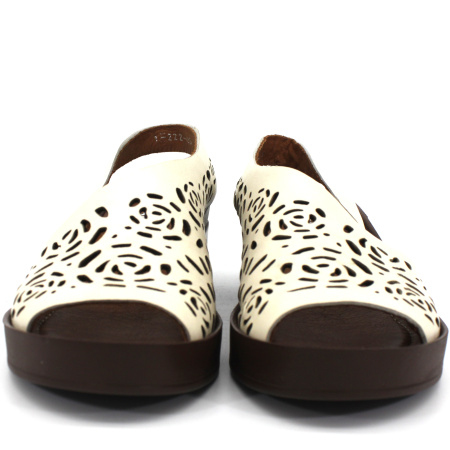 Босоножки  Dakkem  белый  кожа F-7411 фото в интернет-магазине | Omadey.ru