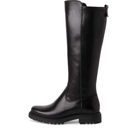 Сапоги  Tamaris  черный  кожа Z-400735 фото в интернет-магазине | Omadey.ru