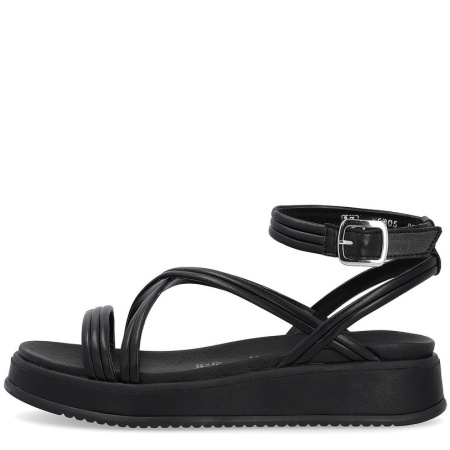 Босоножки  Rieker Спорт  черный  кожа искусств. F-300522 фото в интернет-магазине | Omadey.ru
