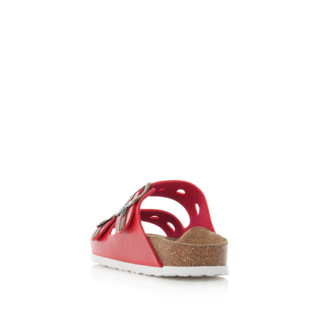 Шлепанцы  Rieker  красный  кожа искусств. F-90971 фото в интернет-магазине | Omadey.ru