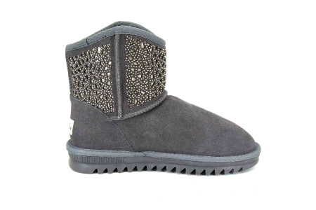 Полусапоги  Baden  серый  кожа Z-8705 фото в интернет-магазине | Omadey.ru