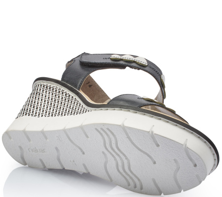 Босоножки  Rieker  черный  кожа/кожа искусств. F-7662 фото в интернет-магазине | Omadey.ru Босоножки  Rieker  черный  кожа/кожа искусств. F-7662 фото в интернет-магазине | Omadey.ru