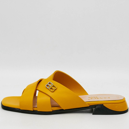 Сабо  Rovigo  желтый  кожа F-90830 фото в интернет-магазине | Omadey.ru