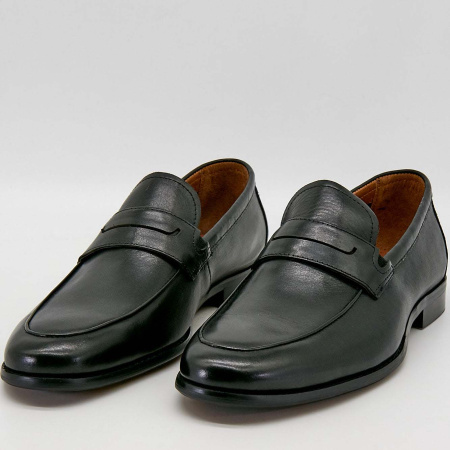 Туфли  Pavi  черный  кожа F-90612 фото в интернет-магазине | Omadey.ru