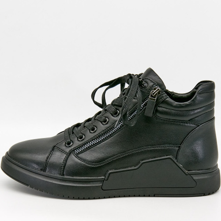 Ботинки  Marco Tredi  черный  кожа Z-100940
