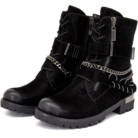 Ботинки  Betsy  черный  нубук искуств. Z-8376 фото в интернет-магазине | Omadey.ru