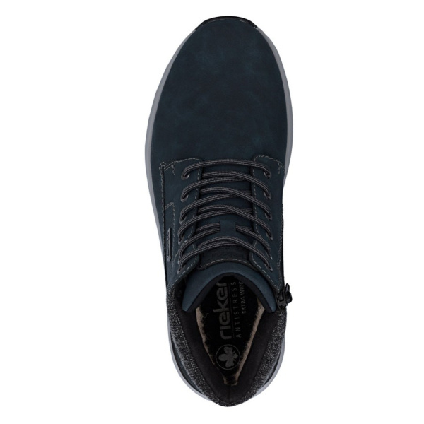 Фото Ботинки  Rieker  синий  кожа искусств./текстиль  Z-401053 Фото Ботинки  Rieker  синий  кожа искусств./текстиль  Z-401053