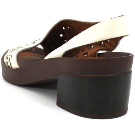 Босоножки  Dakkem  белый  кожа F-7411 фото в интернет-магазине | Omadey.ru