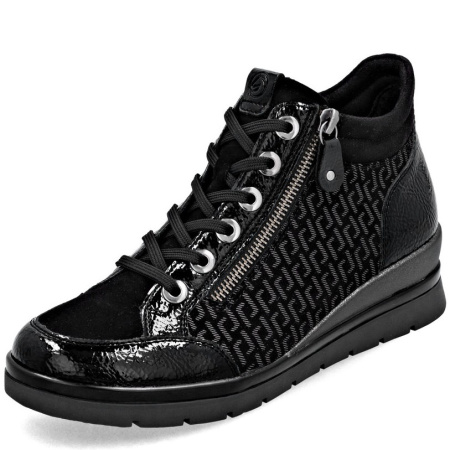 Ботинки  Remonte  черный  кожа/кожа искусств. Z-400840 фото в интернет-магазине | Omadey.ru