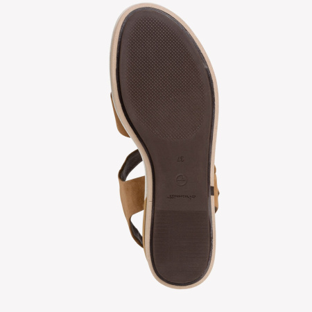 Босоножки  Tamaris  коричневый  замша F-80933 фото в интернет-магазине | Omadey.ru