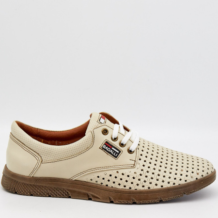 Туфли  Cayman  бежевый  кожа F-90261 фото в интернет-магазине | Omadey.ru