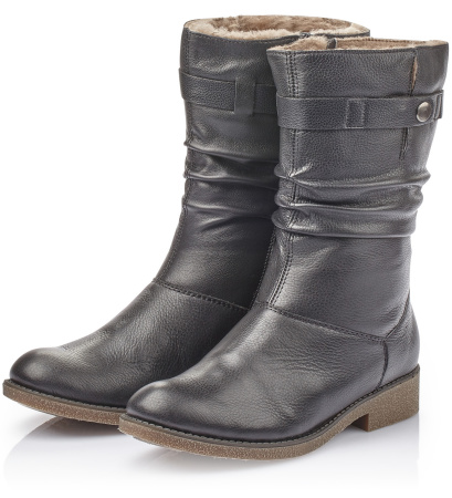 Сапоги  Rieker  черный  кожа/кожа искусств. Z-8946 фото в интернет-магазине | Omadey.ru