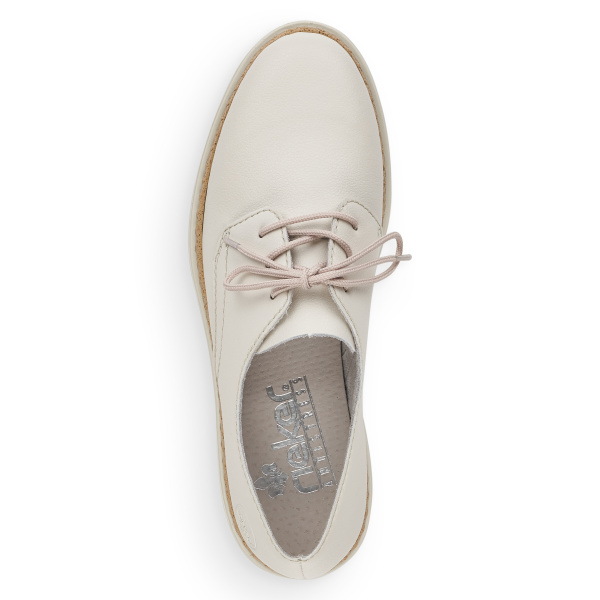 Фото Туфли  Rieker  белый  кожа F-100071