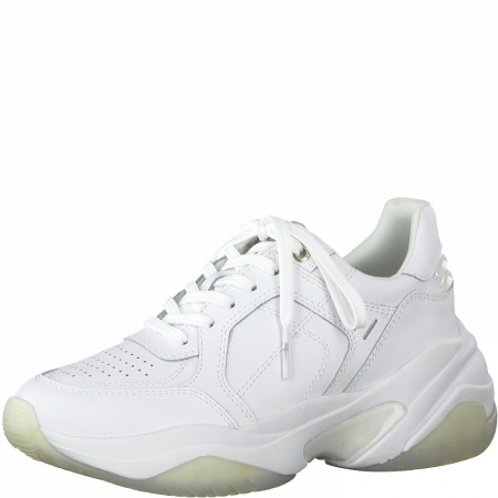 Кроссовки  женские Tamaris  белый  кожа F-90336 фото в интернет-магазине | Omadey.ru