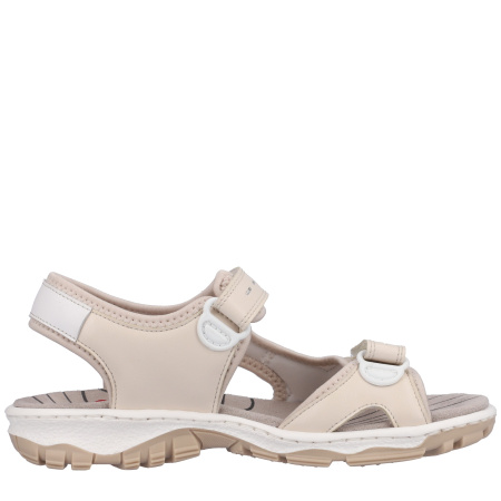 Сандалии  Rieker бежевый кожа/текстиль F-400129 фото в интернет-магазине | Omadey.ru